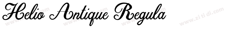 Helio Antique Regula字体转换